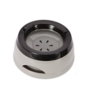 No Spill Dog Water Bowl (Color: gray)