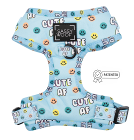 Adjustable Harness (Color: Cute AF, size: Xsmall)