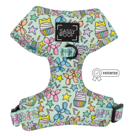 Adjustable Harness (Color: Pup Pup Hooray, size: Xlarge)