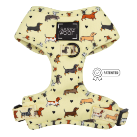 Adjustable Harness (Color: Doxie Delight, size: small)