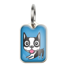 Lili Chin (Color: Lili Chin Blue, size: Large (2.6cm x 1.8cm))