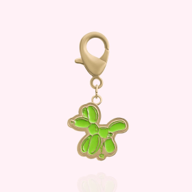 Balloon Dog Collar Charm (Color: Gold)