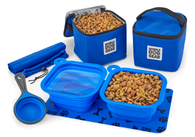 Mobile Dog Gear Dine Away Bag (Medium/Large Dogs) (Color: Royal Blue, size: M/L)